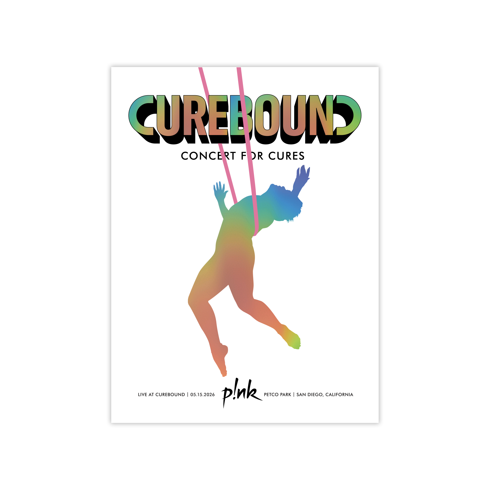 PREORDER: 2026 Concert for Cures – P!NK Holographic Poster